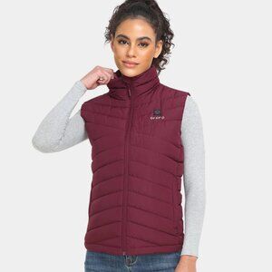 Ororo Women's Heated Lightweight Down Vest (Apparel Only) Wine Red XS
